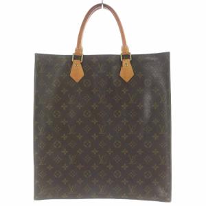 LOUIS VUITTON モノグラム サック プラ トートバッグ ハンドバッグ 茶 ブラウン M51140