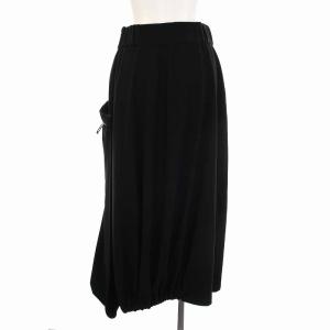 UN3D. バルーンスカート ロング 38 M 黒 ブラック