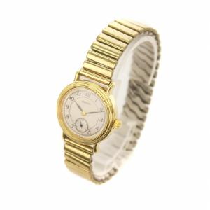 SEIKO 腕時計 ウォッチ 手巻き 白文字盤 ロゴ ゴールド色 5328-0050 /MQ