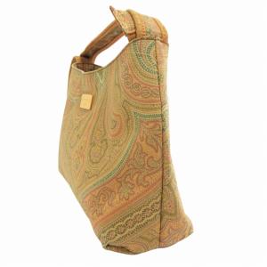 ETRO ワンショルダーバッグ 肩掛け ペイズリー柄 茶 ブラウン