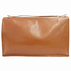 GIVENCHY クラッチバッグ セカンドバッグ フラップ ライセンス 茶 ブラウン