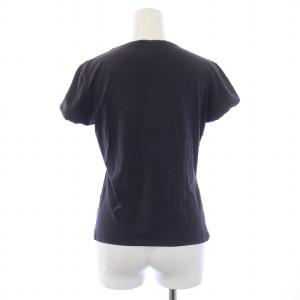 LOEWE Tシャツ カットソー 半袖 クルーネック ストレッチ アナグラム M 紺 ネイビー