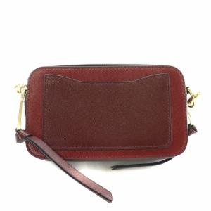 MARC JACOBS THE SNAPSHOT ショルダーバッグ エナメル レッド M0012007