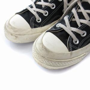 CONVERSE コム デ ギャルソン プレイ X コンバース チャック 70 ハイトップ スニーカー 24cm 黒 ブラック