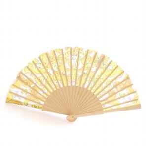 DOLCE&GABBANA ノベルティ 扇子 うちわ ロゴ 総柄 黄 イエロー