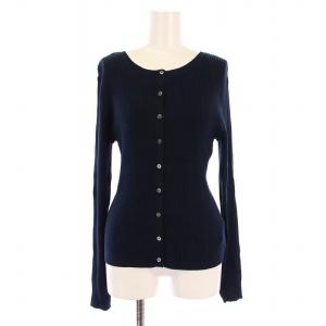 23SS RIB2WAYクルーリブカーディガン 長袖 F 紺 23080938701010 /BM