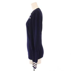 BORDERS at BALCONY 伊勢丹限定 PEARL TOP 38 ネイビー