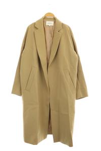 18SS ガウンコート ダブルクロス 2BOXコート ベージュ