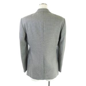 International Gallery BEAMS 千鳥格子スーツ セットアップ 上下 テーラードジャケット 2B 背抜き パンツ 46 白 黒