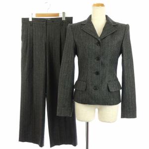 セットアップ 上下 スーツ ジャケット 総裏地 ストライプ柄