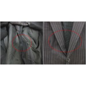 ARMANI COLLEZIONI スーツ セットアップ ストライプ ブラック