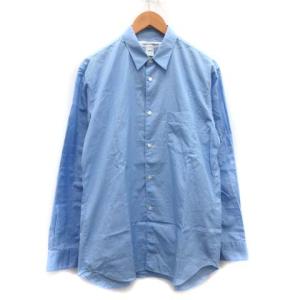 M シャツ FOREVER NARROW CLASSIC FIT SHIRT 長袖 フランス製 青 ブルー