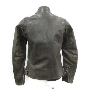 GOLDEN GOOSE DELUXE BRAND カウレザージャケット S カーキ