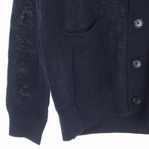 MACKINTOSH カーディガン ニット リネン混 長袖 M 紺
