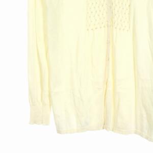 Loro Piana カーディガン 長袖 薄手 ニット シルク混 42 M アイボリー