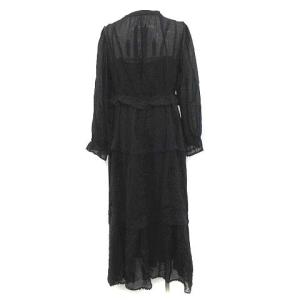 ISABEL MARANT ETOILE 19SS ワンピース ロング ヴィンテージ レース ドレス vintage lace dress 長袖 36 S 黒 ブラック