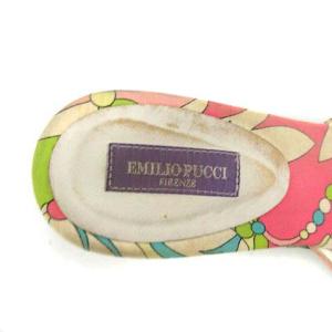 Emilio Pucci サンダル ミュール ウェッジソール 総柄