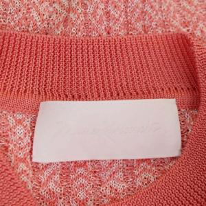 Mame Kurogouchi 20SS Mixed Knitted Fabric Peplum Pullover ニット カットソー