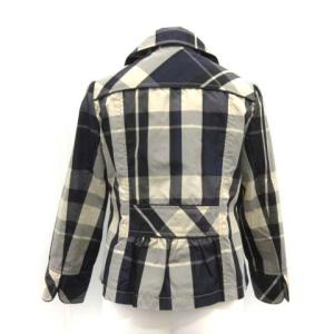 Lois CRAYON M ジャケット ショートコート スプリング 春アウター チェック 紺 ネイビー 黒 ブラック
