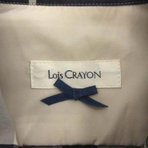 Lois CRAYON M ジャケット ショートコート スプリング 春アウター チェック 紺 ネイビー 黒 ブラック