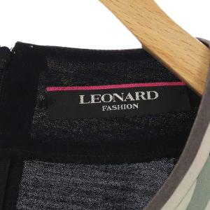 LEONARD カットソー プルオーバー 長袖 LL 黒