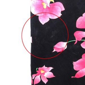 LEONARD セットアップ 上下 カットソー ひざ丈スカート 花柄 フローラル 40 L 紺