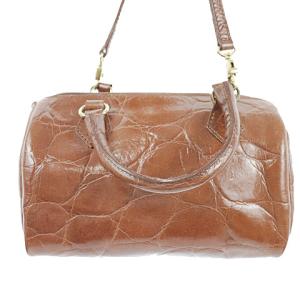 FURLA レザーミニハンドバッグ ブラウン