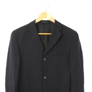 EMPORIO ARMANI テーラードジャケット シングル 総裏地 3B 44 ネイビー