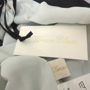 Grace Class 20SS 38 M スカート プリーツ ロング マルチストライプ 黒 紫 緑