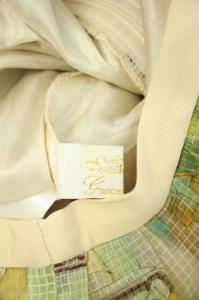 Grace Class 19SS スカート フレア プリント 36 ベージュ