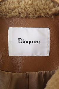 Diagram 19AW ラムファーコート ブラウン