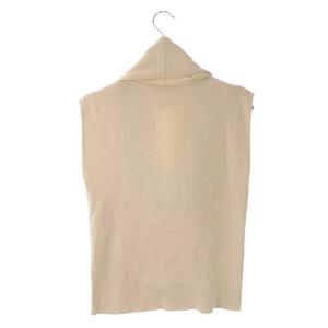 CHANEL カットソー ノースリーブ プルオーバー ロゴプレート 38