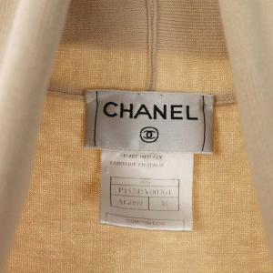 CHANEL カットソー ノースリーブ プルオーバー ロゴプレート 38