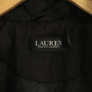 RALPH LAUREN キルティングコート フーディ ベルト 近年モデル S 黒 ブラック