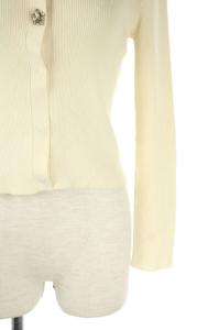 TOCCA 18AW 洗える JEWELS KNIT カーディガン M ホワイト