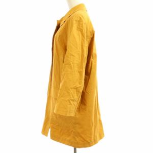 BURBERRY LONDON ステンカラーコート バルマカーンコート 裏地ホース刺繍 36 S マスタード