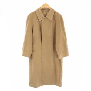 ヴィンテージ 80’s ステンカラーコート 比翼 英国製 カシミヤ M ベージュ