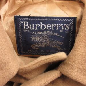 burberrys ヴィンテージ 80’s ステンカラーコート 比翼 英国製 カシミヤ M ベージュ