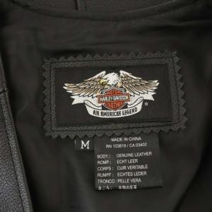 HARLEY DAVIDSON ベスト ジレ レザー 本革 M ブラック