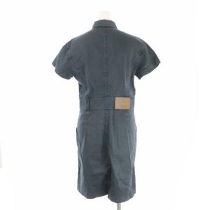 GUCCI イタリア製 デニム リネン シャツワンピース S 紺