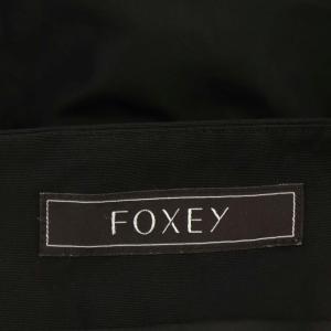 FOXEY BOUTIQUE シルクフレアグログランスカート 38 ブラック