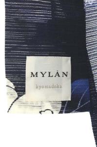 MYLAN × KYOMADOKA 浴衣セット 帯 和服 芍薬柄 花柄 近年モデル 紺 白 ネイビー ホワイト