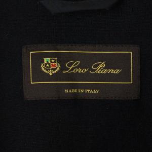Loro Piana M-65 フィールドジャケット ジップアップ スタンドカラー 裏カシミヤ イタリア製 42 黒 ブラック