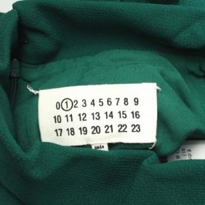 Martin Margiela 1 16年製 ノースリーブワンピース ロング イタリア製 ウール シルク混 絹 40 L 緑 グリーン