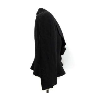 ARMANI COLLEZIONI ジャケット コサージュ シルク混 ブラック