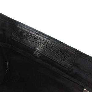 CHROME HEARTS ホースシュー クロスボタン デニムパンツ ブラック
