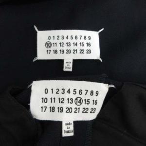 Martin Margiela 10 17SS ノーカラージャケット スーツ サマーウール ネイビー