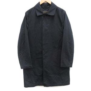 19SS トレンチコート スプリングコート ミドル 38 M 紺 ネイビー