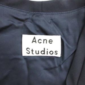 Acne Studios ひざ丈ノースリーブワンピース ネイビー