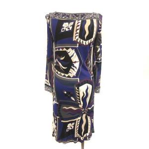 Emilio Pucci ワンピース ひざ丈 長袖 総柄